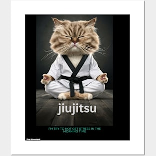 no stress at jiujitsu class Posters and Art